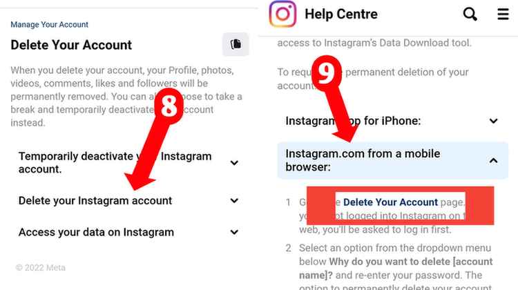 Instagram account delete kaise kare, How do I delete my Instagram account?, How to delete Instagram account in Hindi?, How do I delete my Instagram account in Mobile?, Instagram account delete permanently
