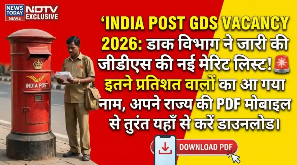 India Post GDS Vacancy 2026
