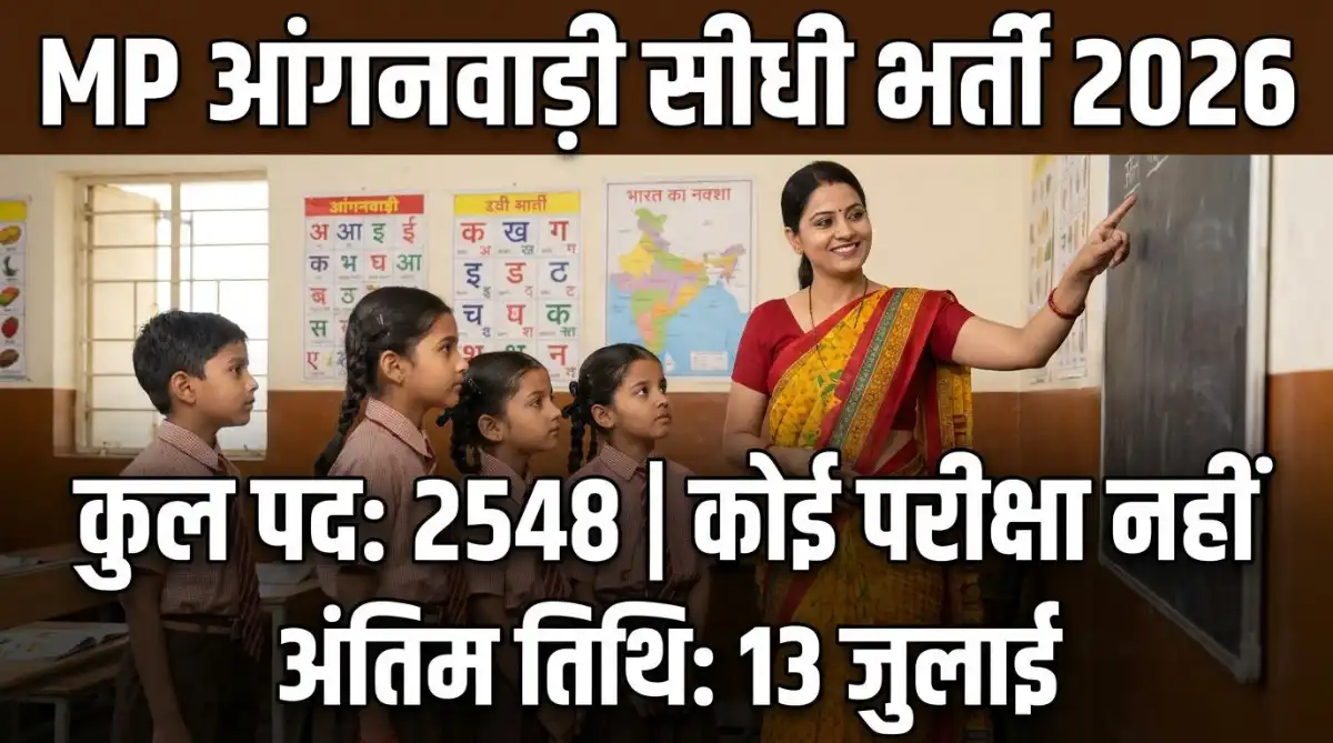 MP Anganwadi Vacancy 2026