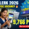 SBI Clerk Vacancy 2026